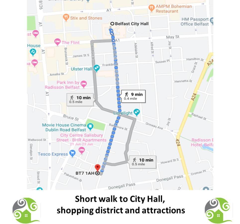Perfect Central City Location - Parking - 3 Beds - 2 Bedrooms Belfast Zewnętrze zdjęcie